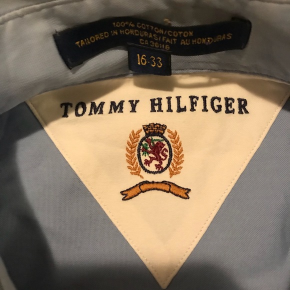 Tommy Hilfiger mens blue dress shirt - Picture 2 of 3